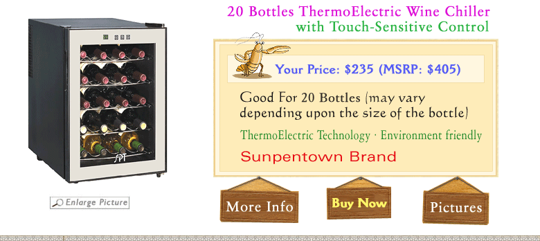 built in wine cooler